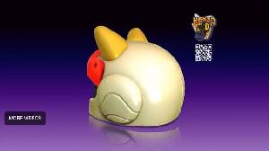 Samurai Pizza Cats (Speedy) Cat Helmet